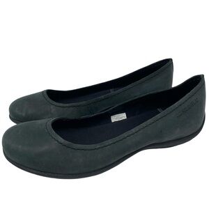 Merrell Womens Shoes Avesso Flats Sz 7 Green Leather Casual Flat Comfortable